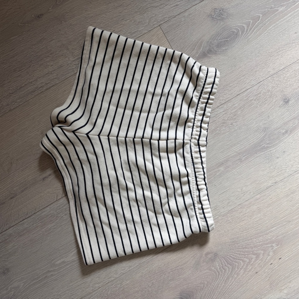 perfectwhitetee Stripe French Terry Short - Picture 3 of 3